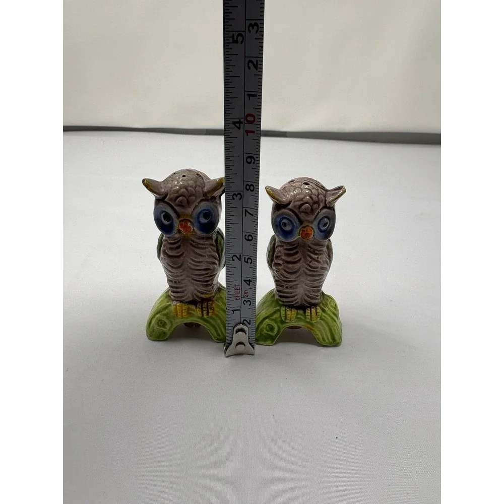 Vintage Japan Owl Salt And Pepper Shakers 3